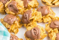 No-Bake Chex Peanut Butter Chocolate Bars