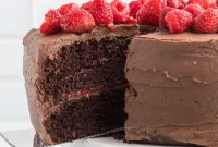 Decadent Chocolate Raspberry Cake
