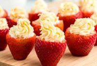 Decadent Cheesecake Filled Strawberries