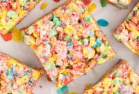 Fruity Pebble Crispy Bars