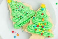 Festive Christmas Tree Sugar Cookies