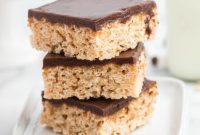 Chewy Chocolate Caramel Krispie Bars