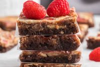 Ruby Swirl Raspberry Cheesecake Brownies