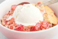 Sun-Kissed Strawberry Rhubarb Cobbler