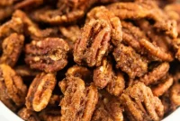 Golden Glazed Air Fryer Pecans