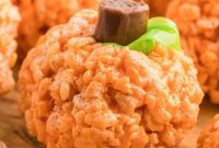 Autumn Rice Krispie Pumpkin Treats