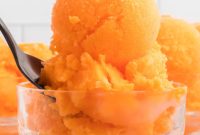 Refreshing Orange Sherbet