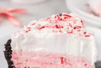 Simple Swirl Candy Cane Pie