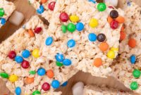 Rainbow Chocolate Krispie Squares