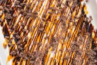 Liquid Gold Chocolate Poke Cake