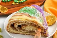 Homemade Mardi Gras King Cake