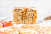Cinnamon Whiskey Poke Cake