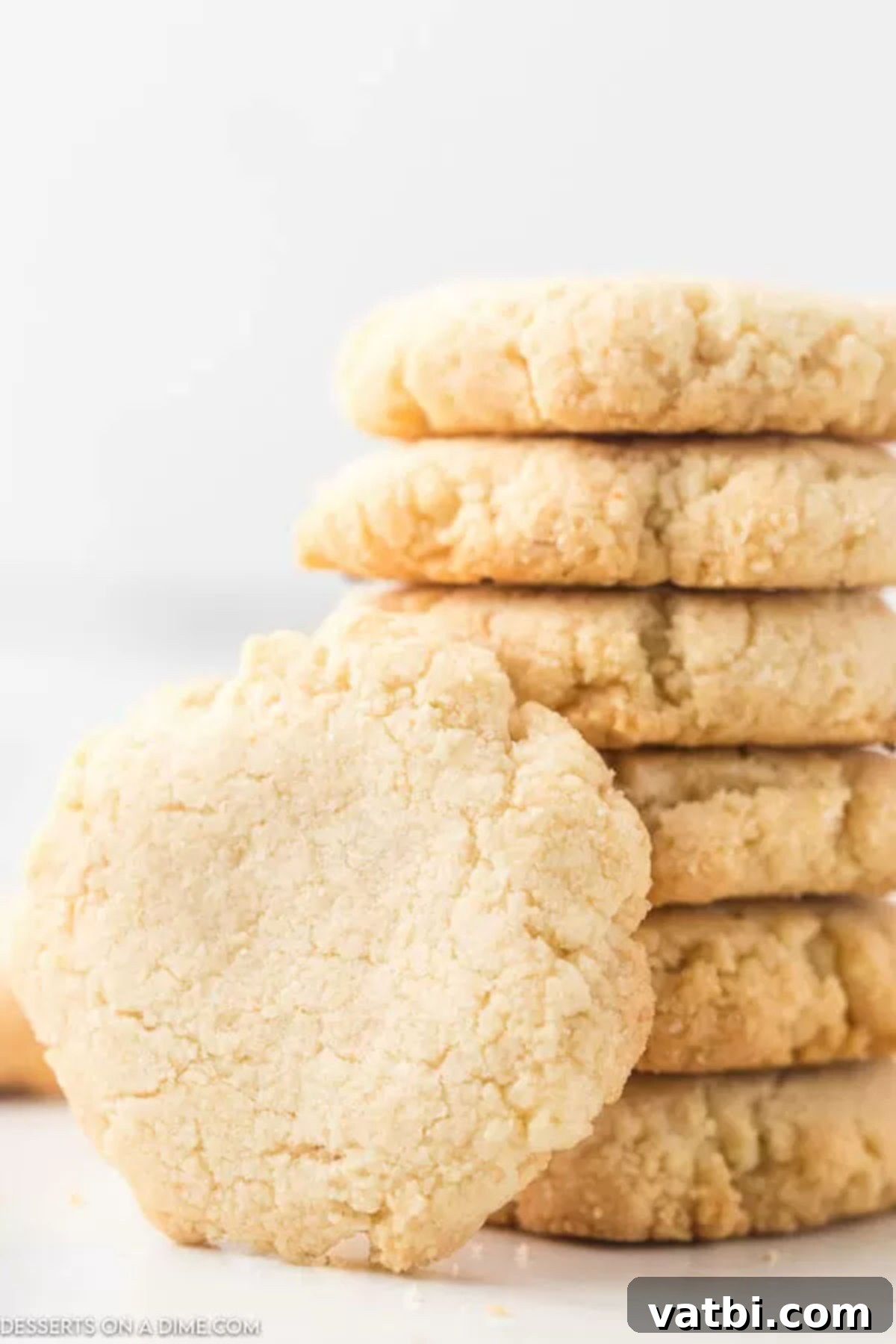 Buttery Gluten-Free Shortbread Bliss 2 Stack of gluten free cookies.
