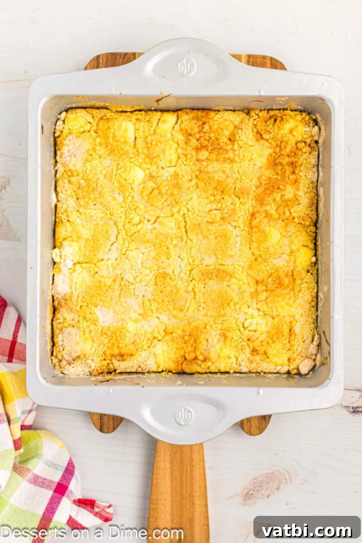 Effortless Lemon Bake 10 The Lemon Dump Cake is baked to a perfect golden brown, with a bubbly, delicious crust.