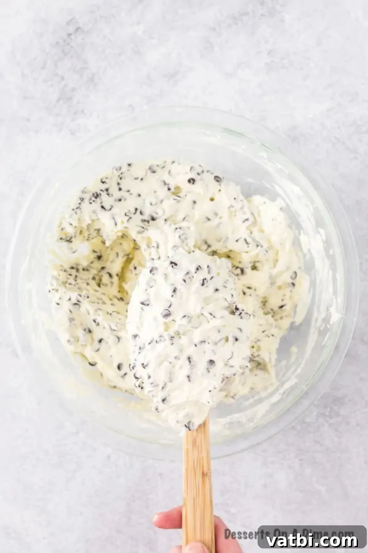 Divine Decadence Dip 7 Mixture combined in bowl.
