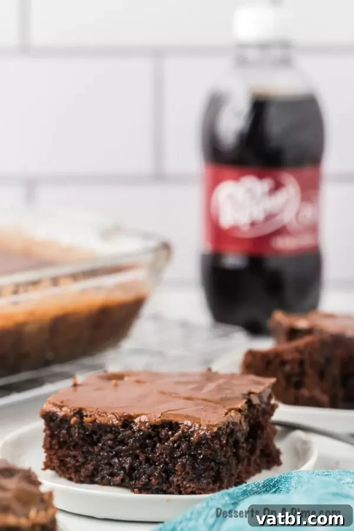 Dark Dr Pepper Decadence 8 close up photo of cake slice