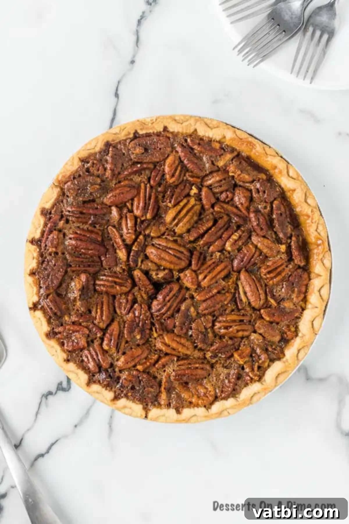 Effortless Pecan Pie Perfection 7 Pecan Pie baked and cooling.