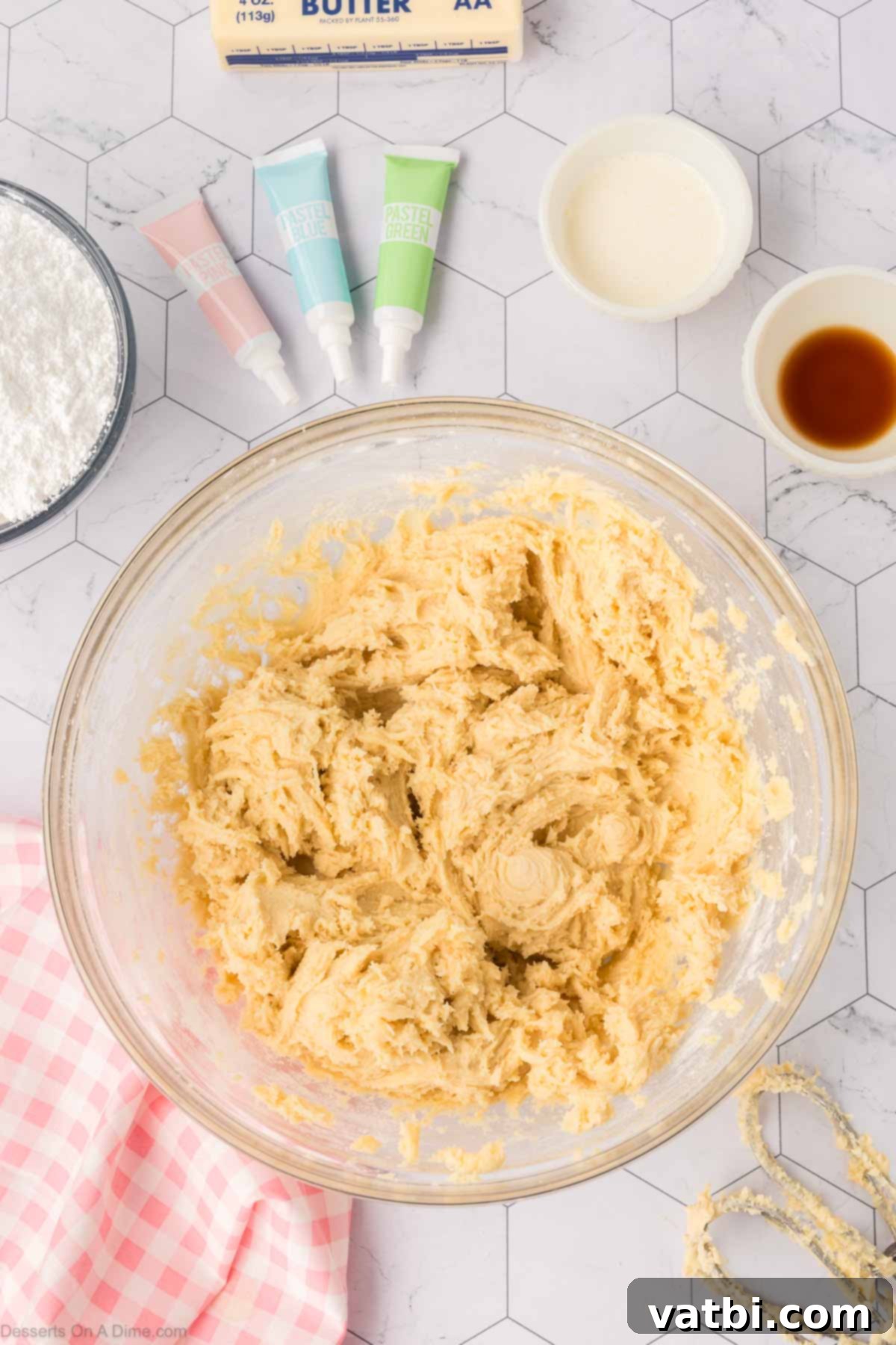 Soft Sour Cream Sugar Cookies 9 Cookie dough mixed until just combined.