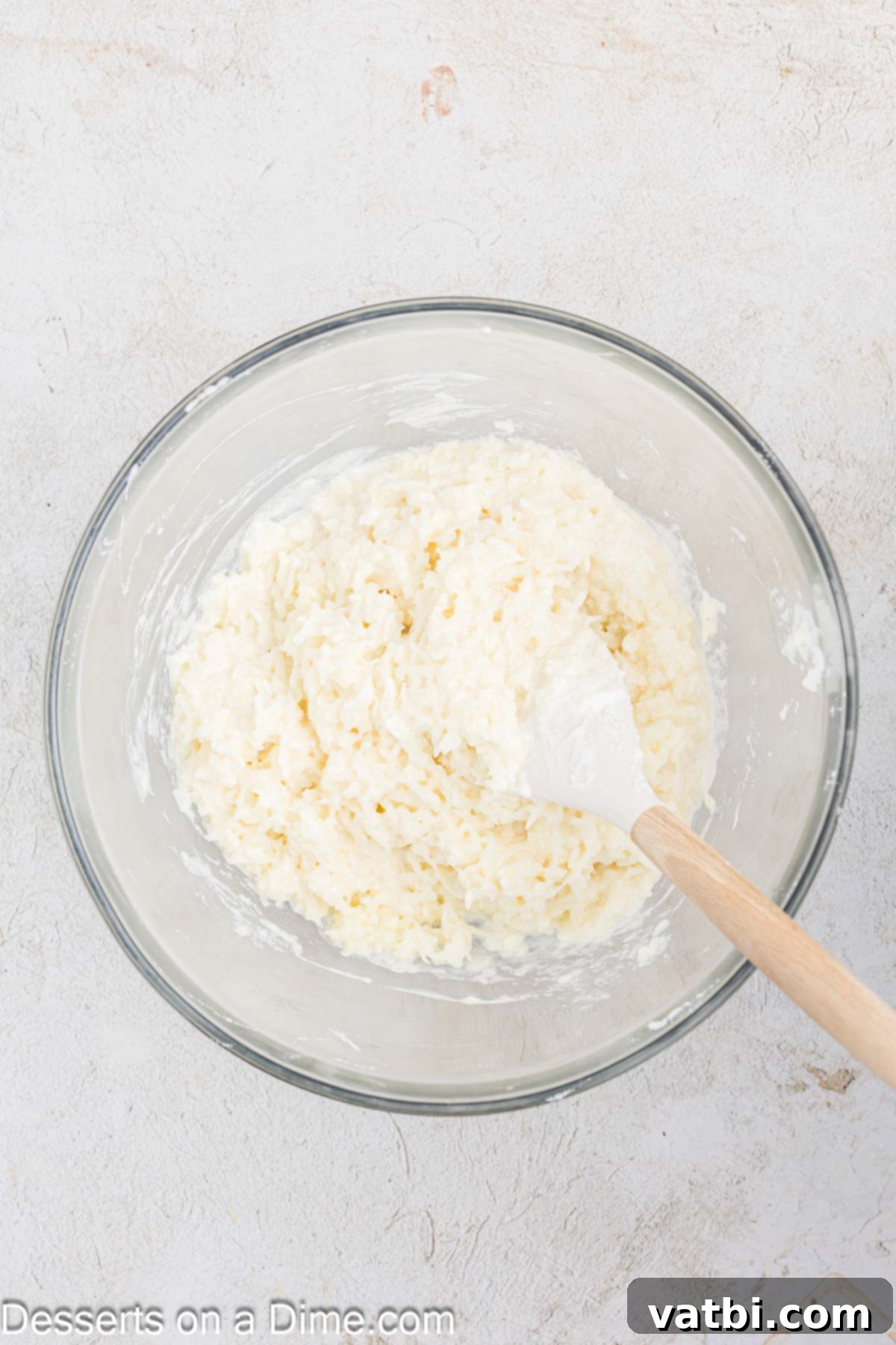 Chewy Coconut Macaroons 6 Egg whites folded into coconut mixture.