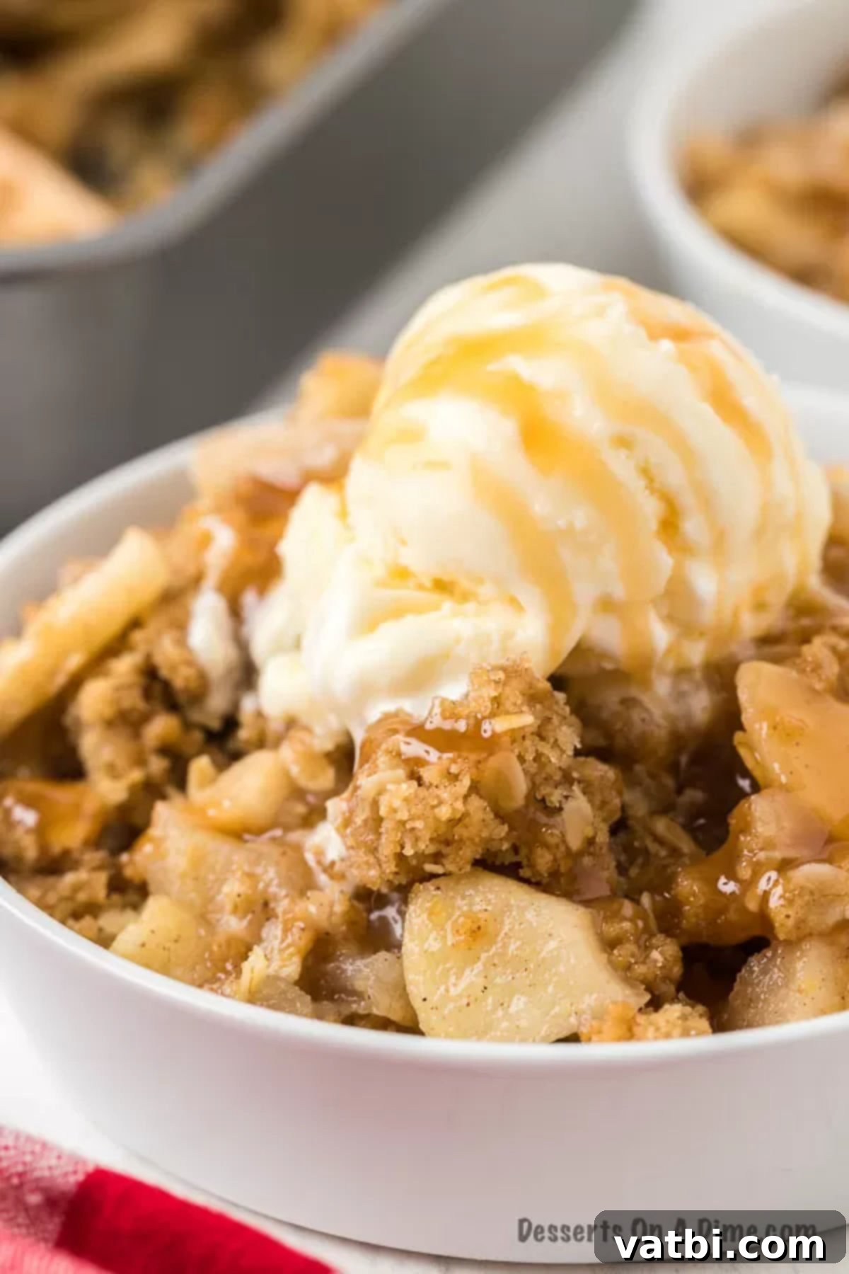 Classic Apple Crisp 2 Apple Crisp in a bowl.