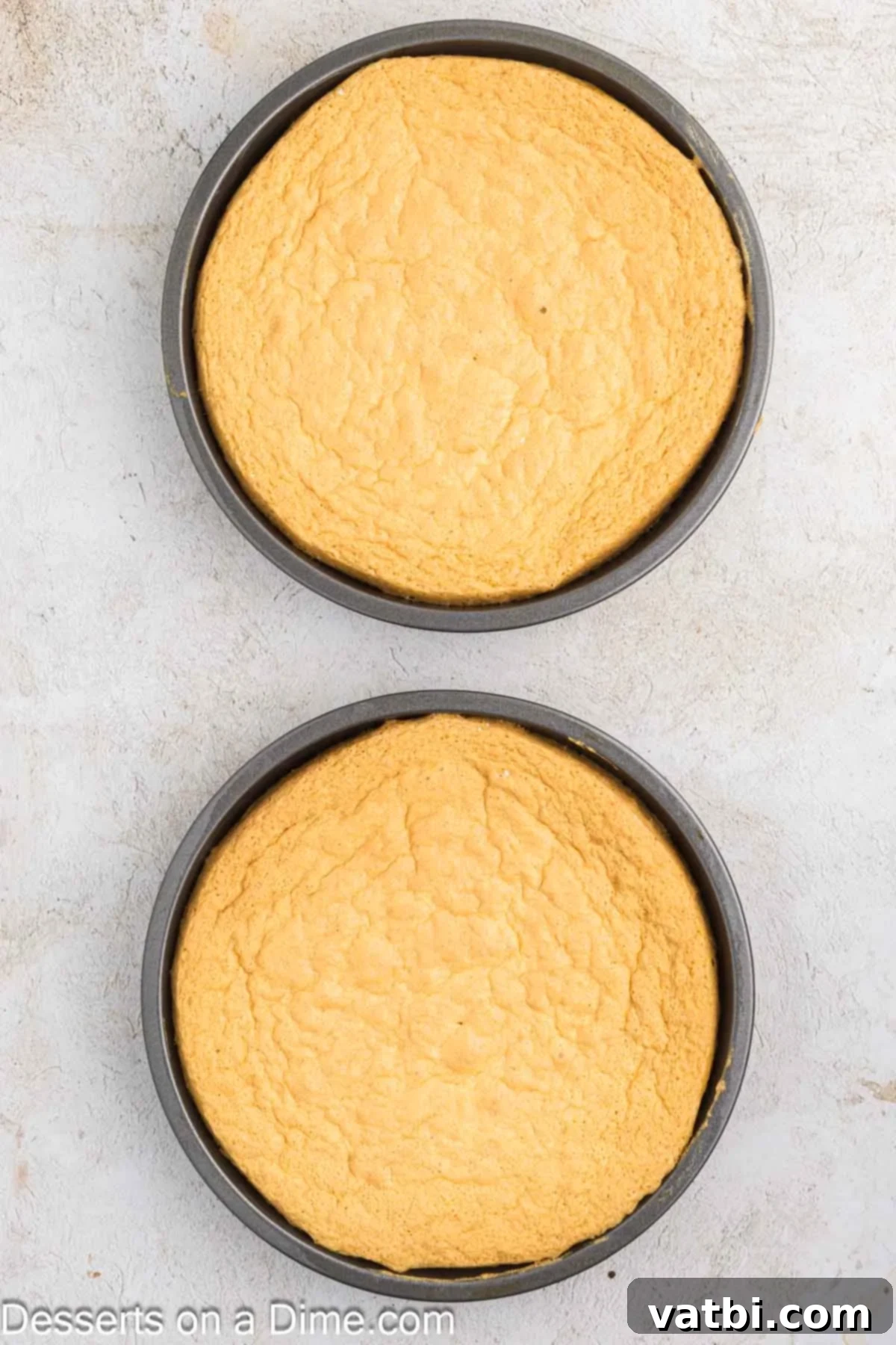 Heavenly Whipped Cream Delight 7 Cakes cooling in pans.