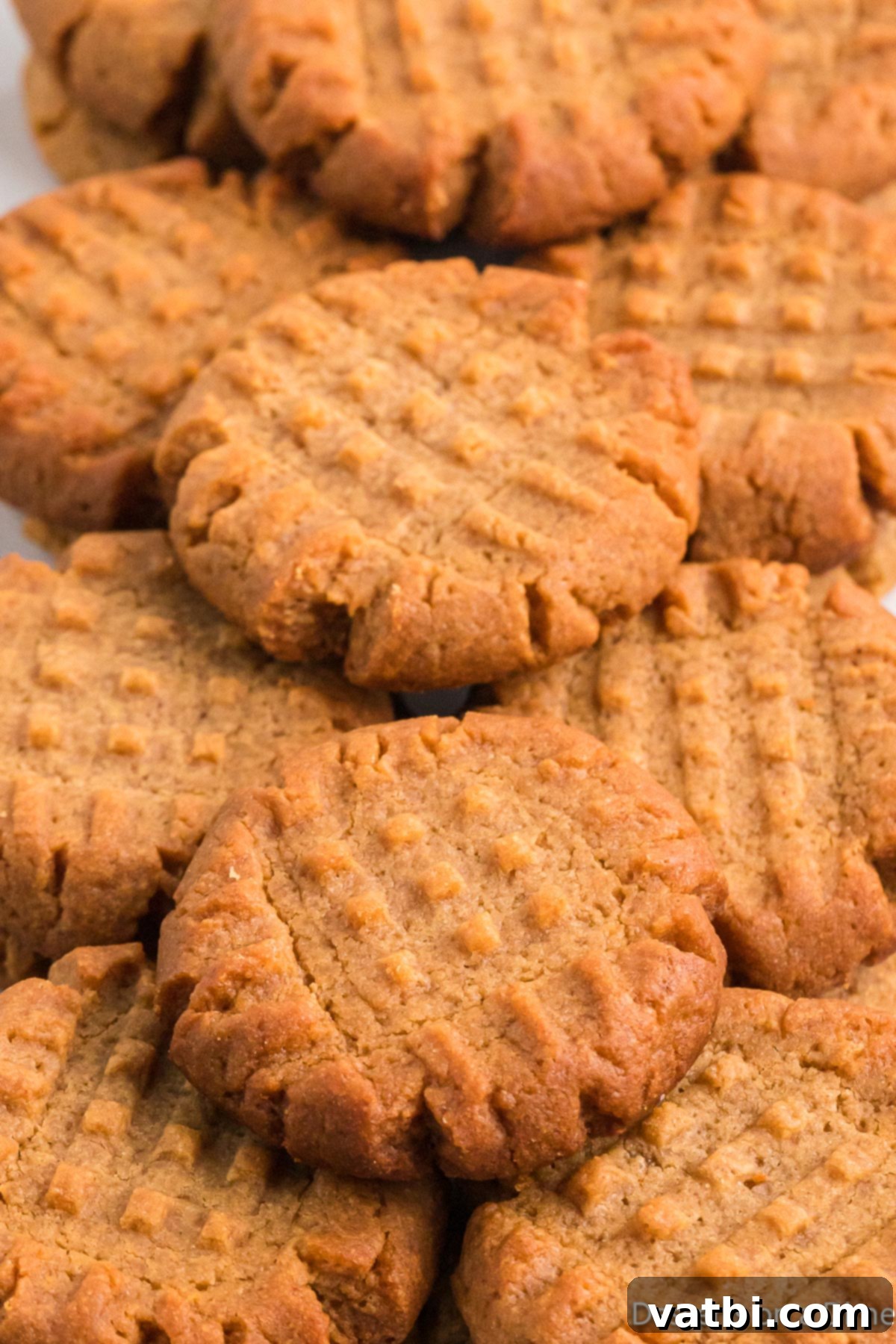 Keto Peanut Butter Cookies on a platter.