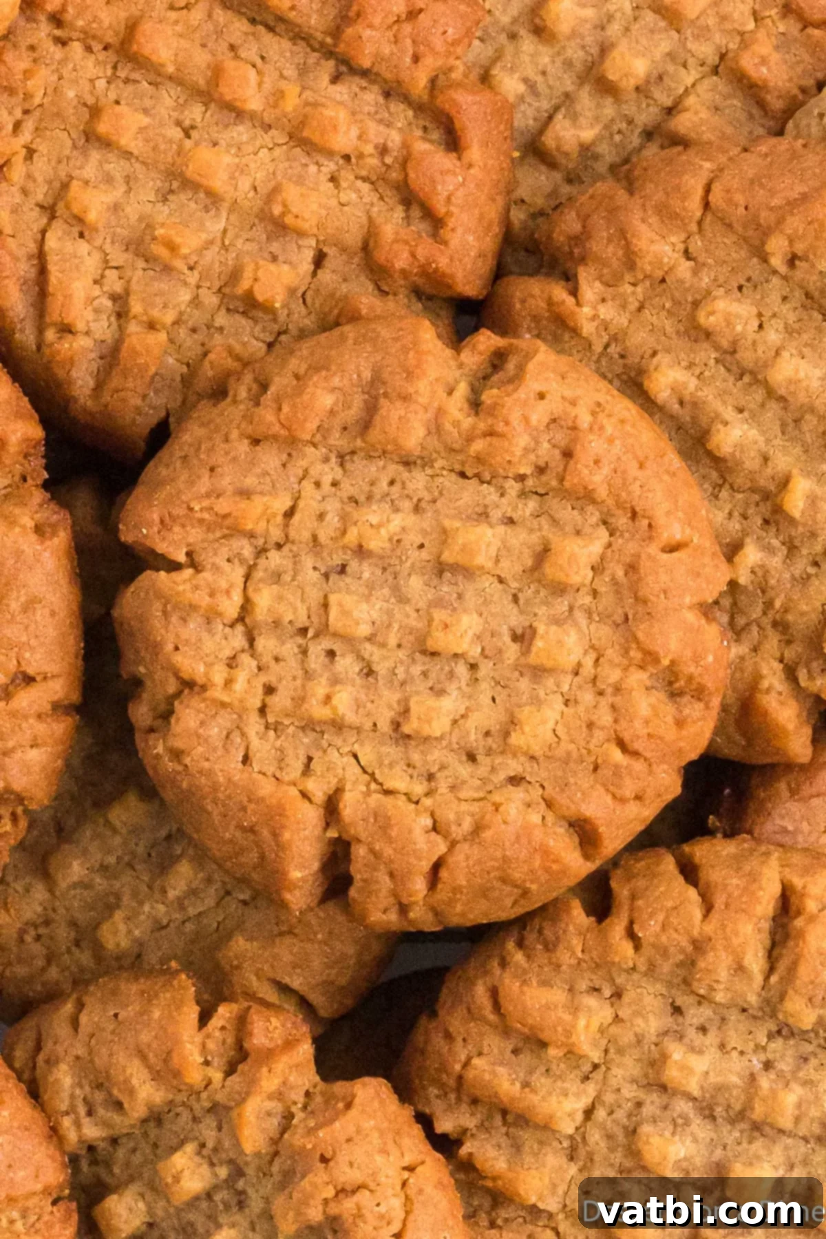 Keto Peanut Butter Cookies on a platter.