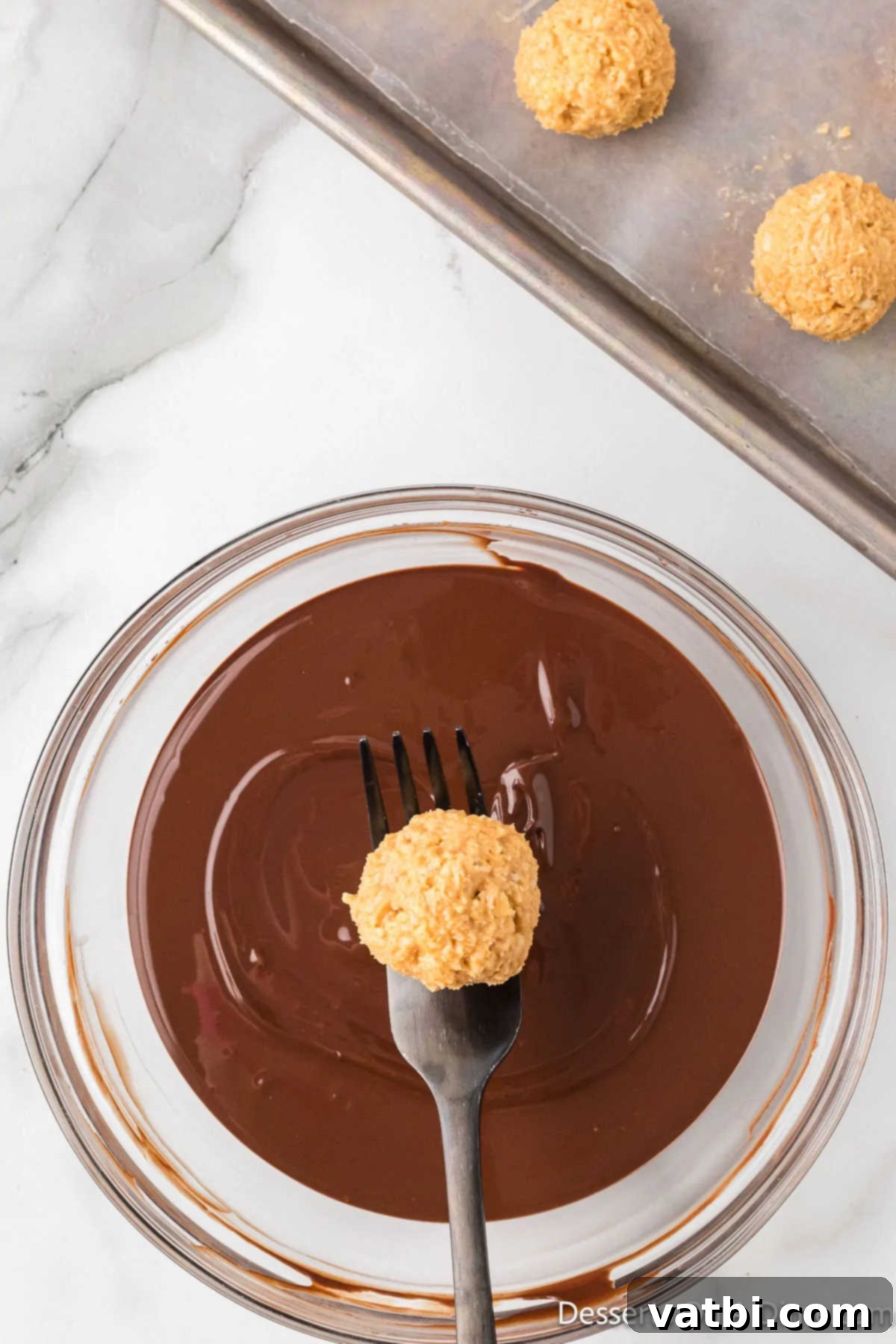 Peanut Butter Crisp Bites 12 Dough balls dipped into chocolate.