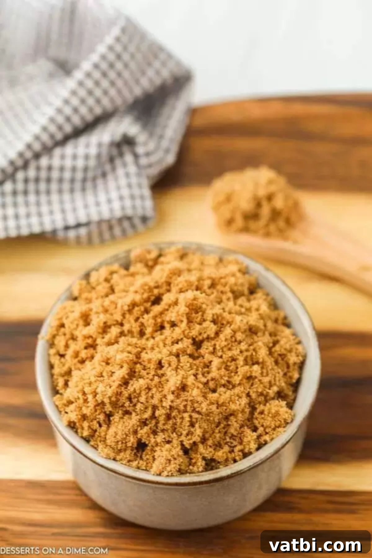 Make Your Own Brown Sugar 2 Close up image of brown sugar in a bowl.
