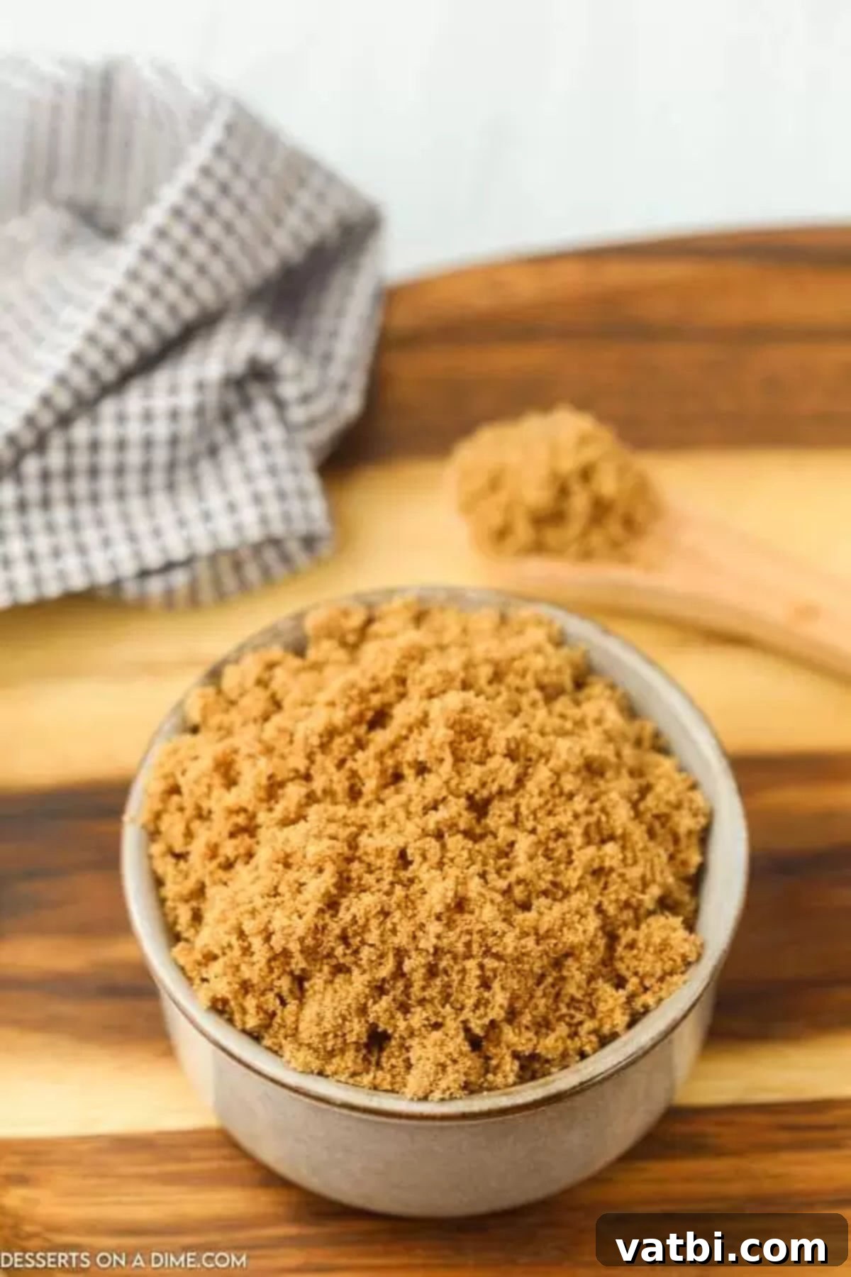 Make Your Own Brown Sugar 6 Close up image of brown sugar in a bowl.