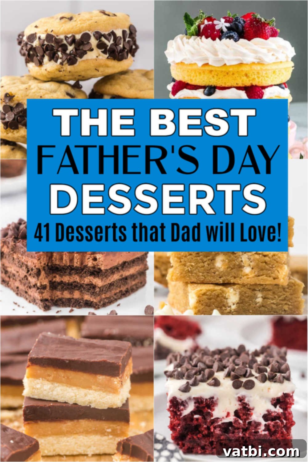 Sweet Surprises for Super Dads 2 Surprise dad with one of these 42 of the best Father’s Day Dessert Recipes. These easy and delicious Father’s Day Desserts are easy to prepare and tastes amazing too. You will love these simple sweets that include cookies and no bake desserts too. Your Dad will love these easy desserts this year! #dessertsonadime #fathersdaydesserts #fathersday #sweets