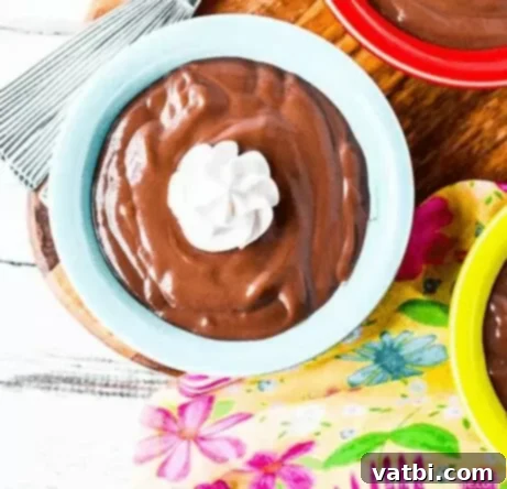 Sweet Surprises for Super Dads 6 Individual serving of homemade chocolate pudding topped with whipped cream.