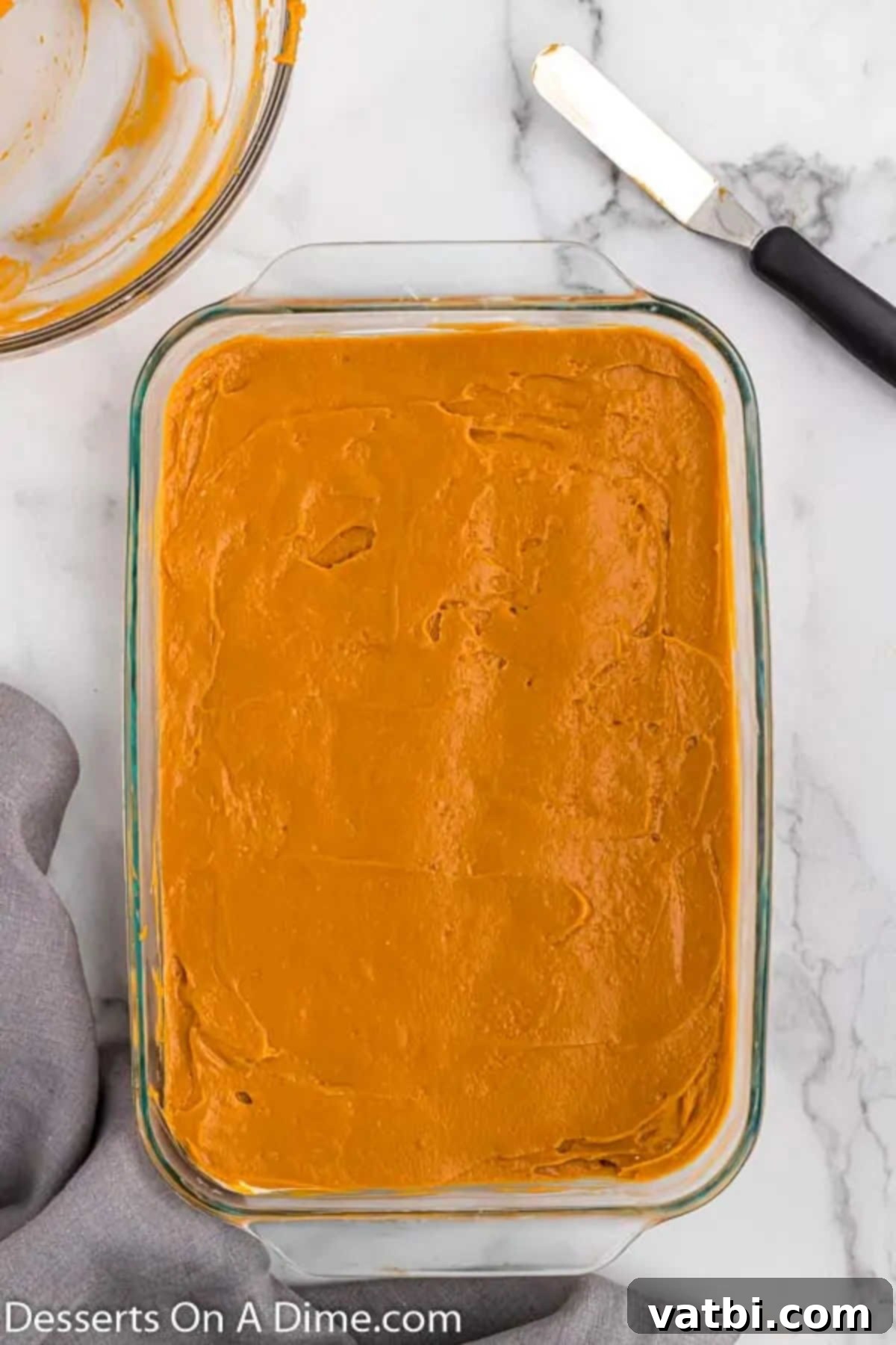 Butterscotch Bliss 8 Butterscotch spread on top.
