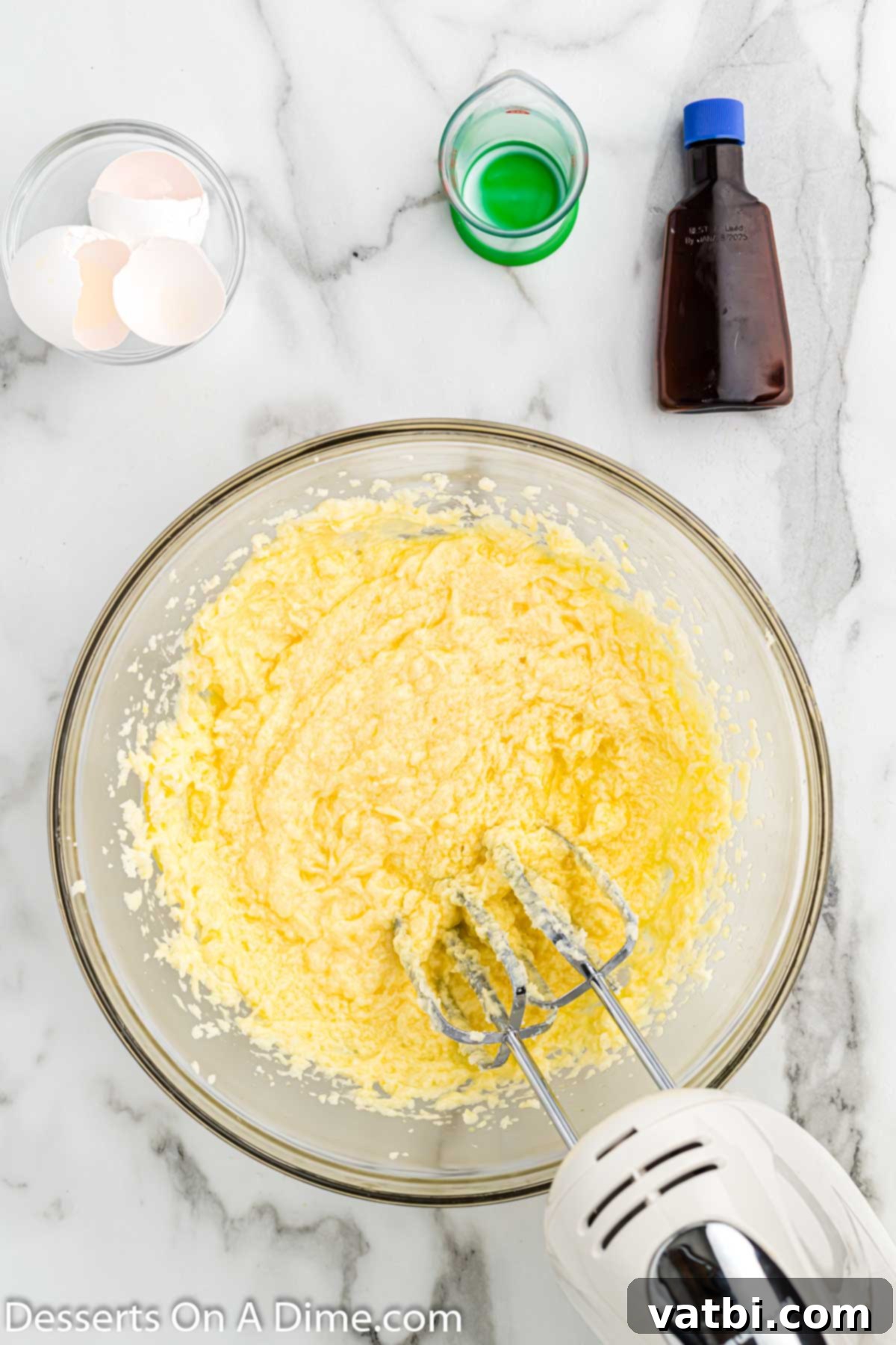 Homestyle Sugar Cookies 4 Creamed butter and sugar in a large mixing bowl.