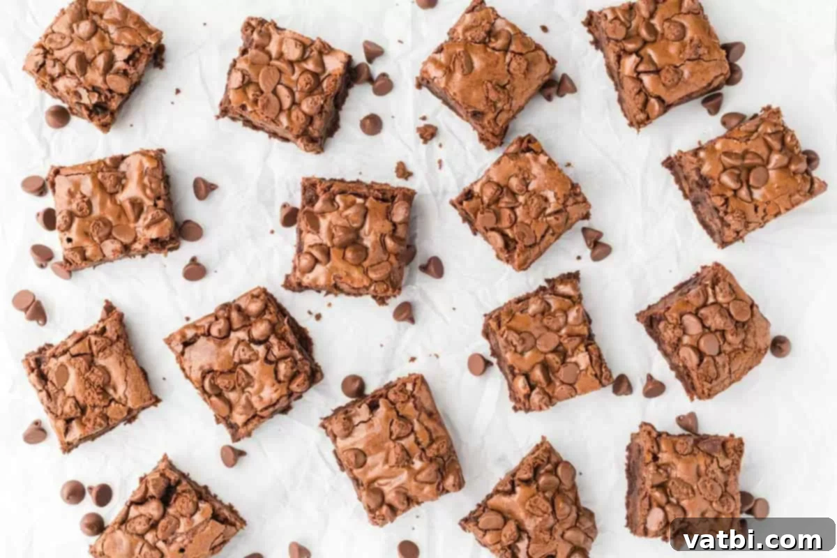 Recreate Starbucks' Famous Brownies at Home 6 Overhead shot of a full batch of Starbucks brownies.