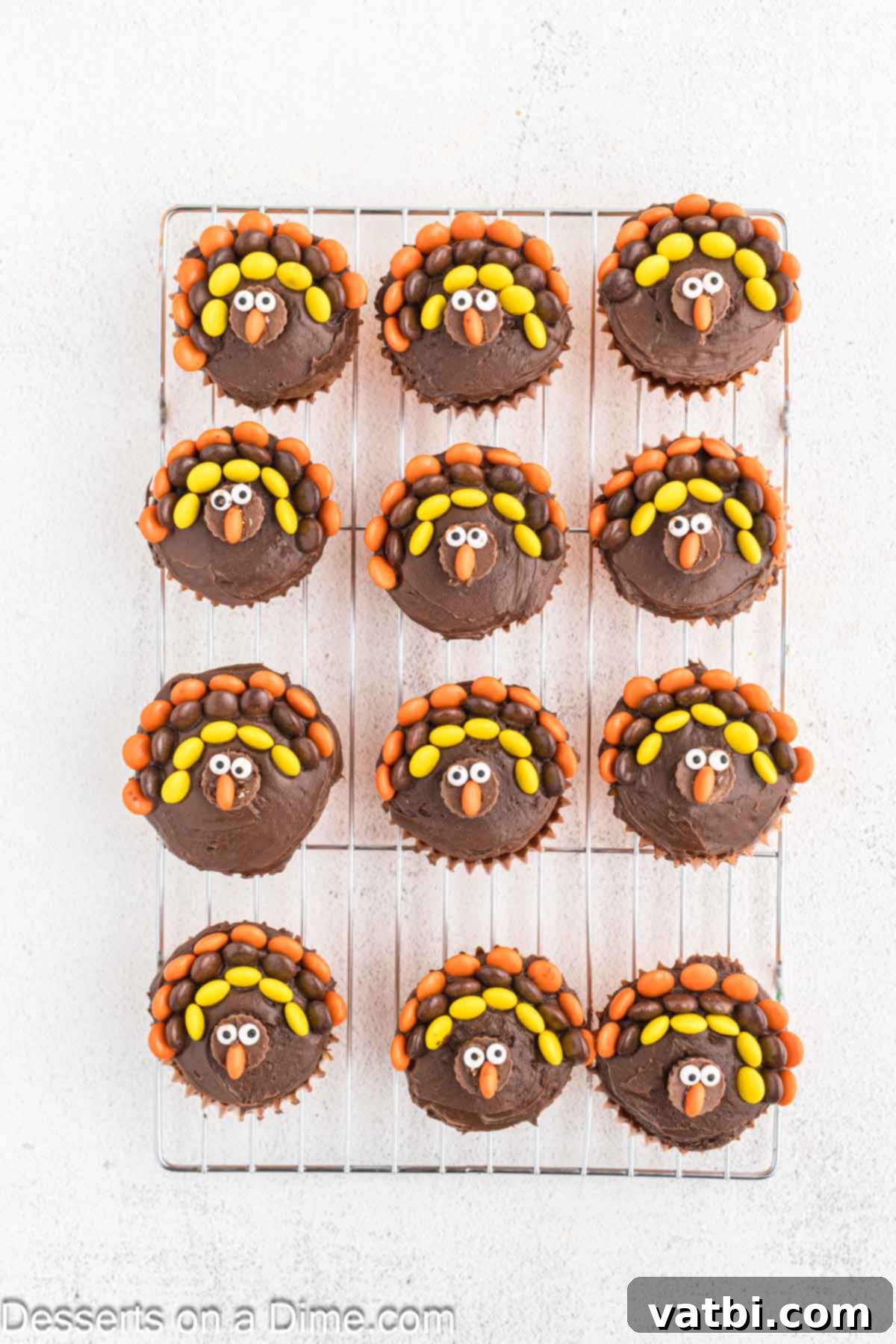 Cupcakes with eyes added. 