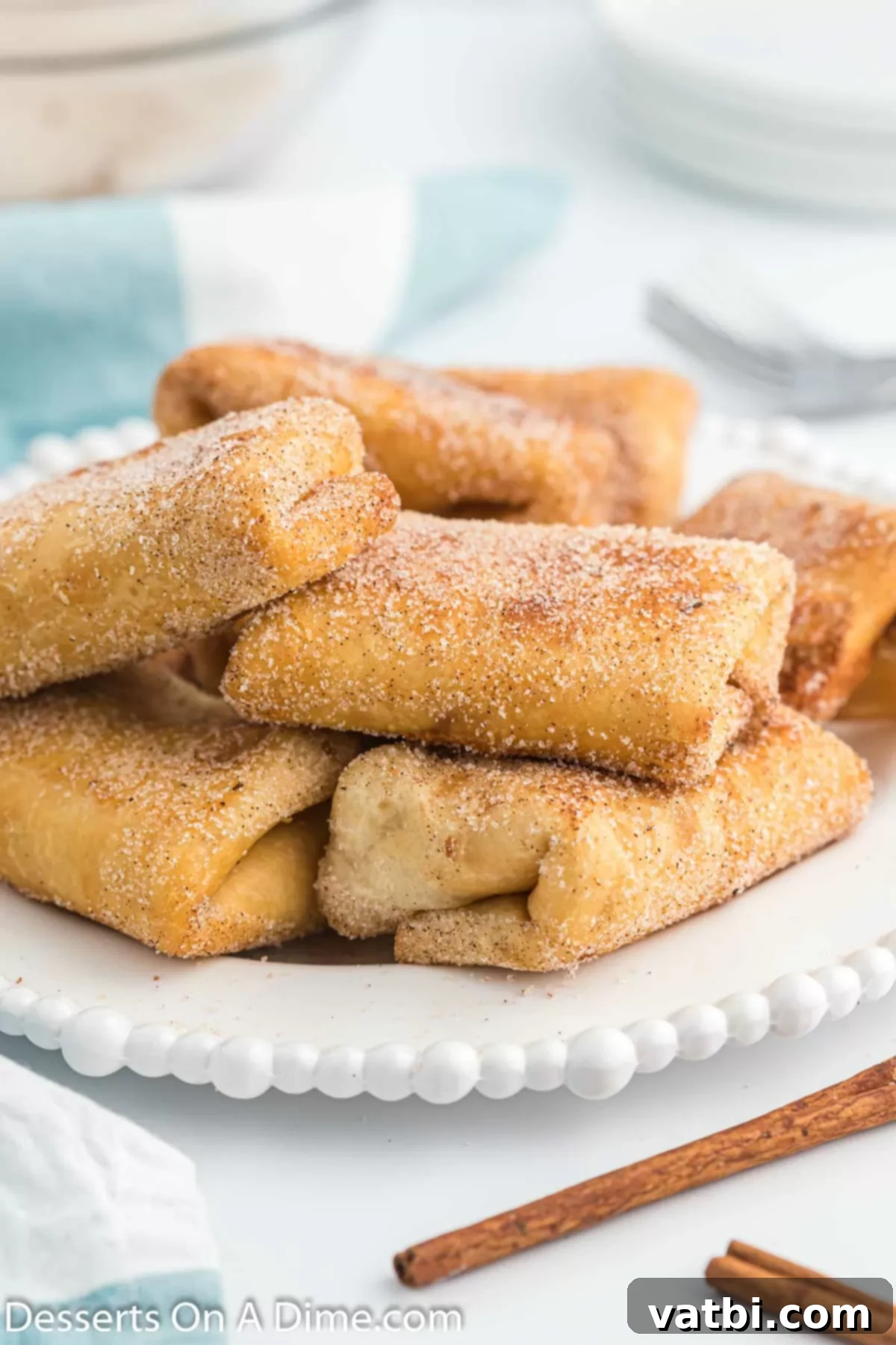 Crispy Cheesecake Dessert Chimis 9 Cinnamon and sugar added to each chimichanga..