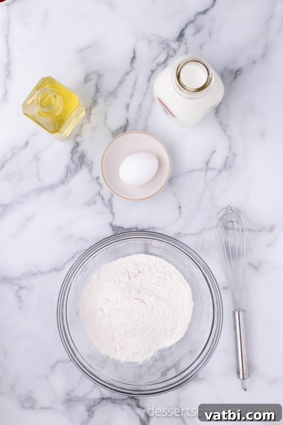 Pop Tarts Get a Delicious Deep Fried Makeover 5 Mixing bowl with dry pancake mix before wet ingredients are added.