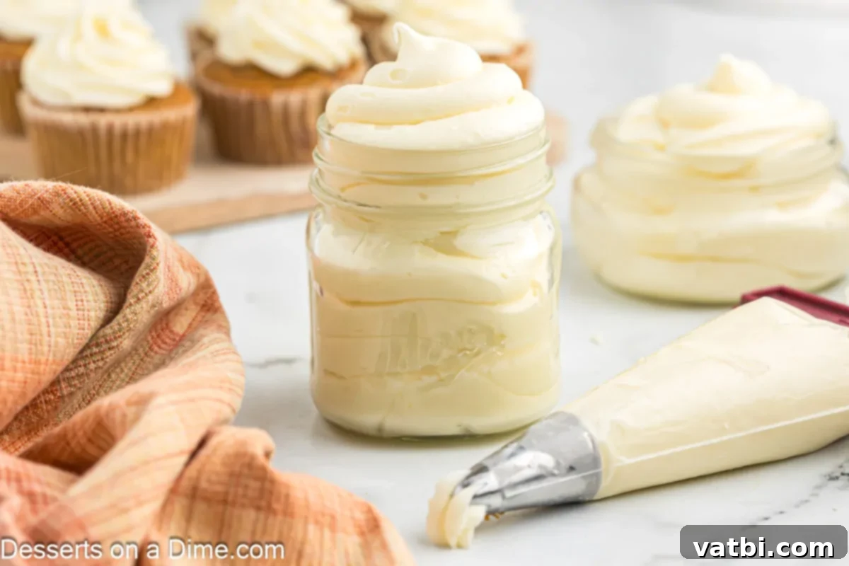 Easy Homemade Cream Cheese Frosting 2 Cream Cheese Frosting in a jar