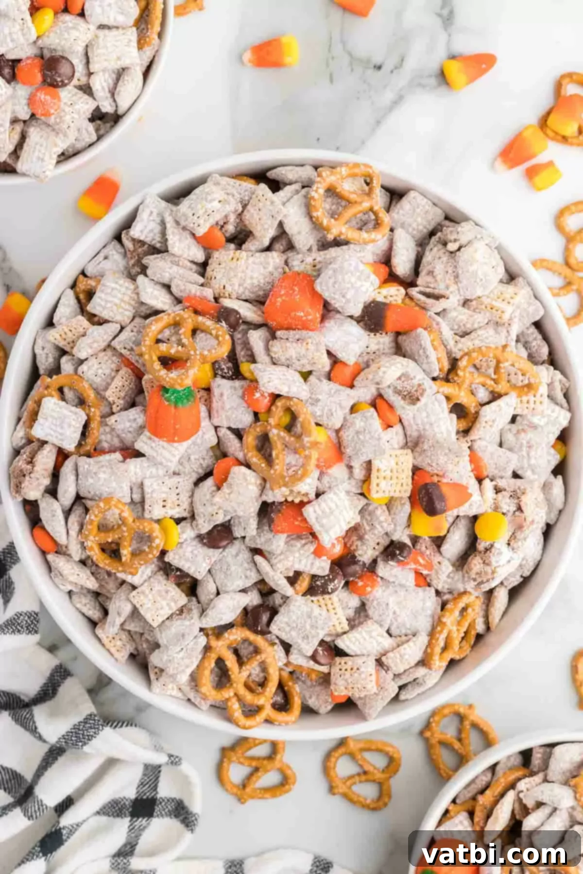 Perfect Harvest Puppy Chow Recipe 14 Harvest puppy chow in a bowl.