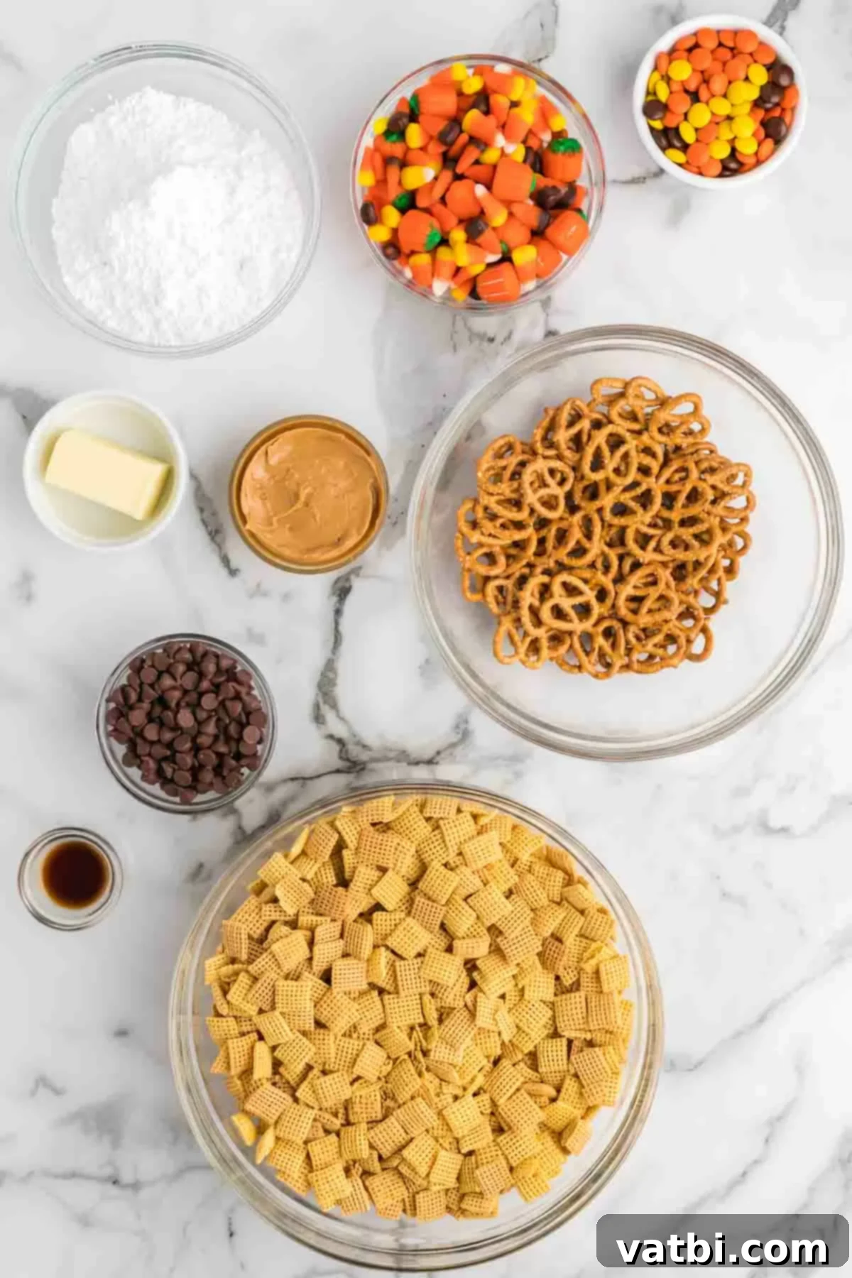 Perfect Harvest Puppy Chow Recipe 3 Ingredients for Harvest puppy chow.