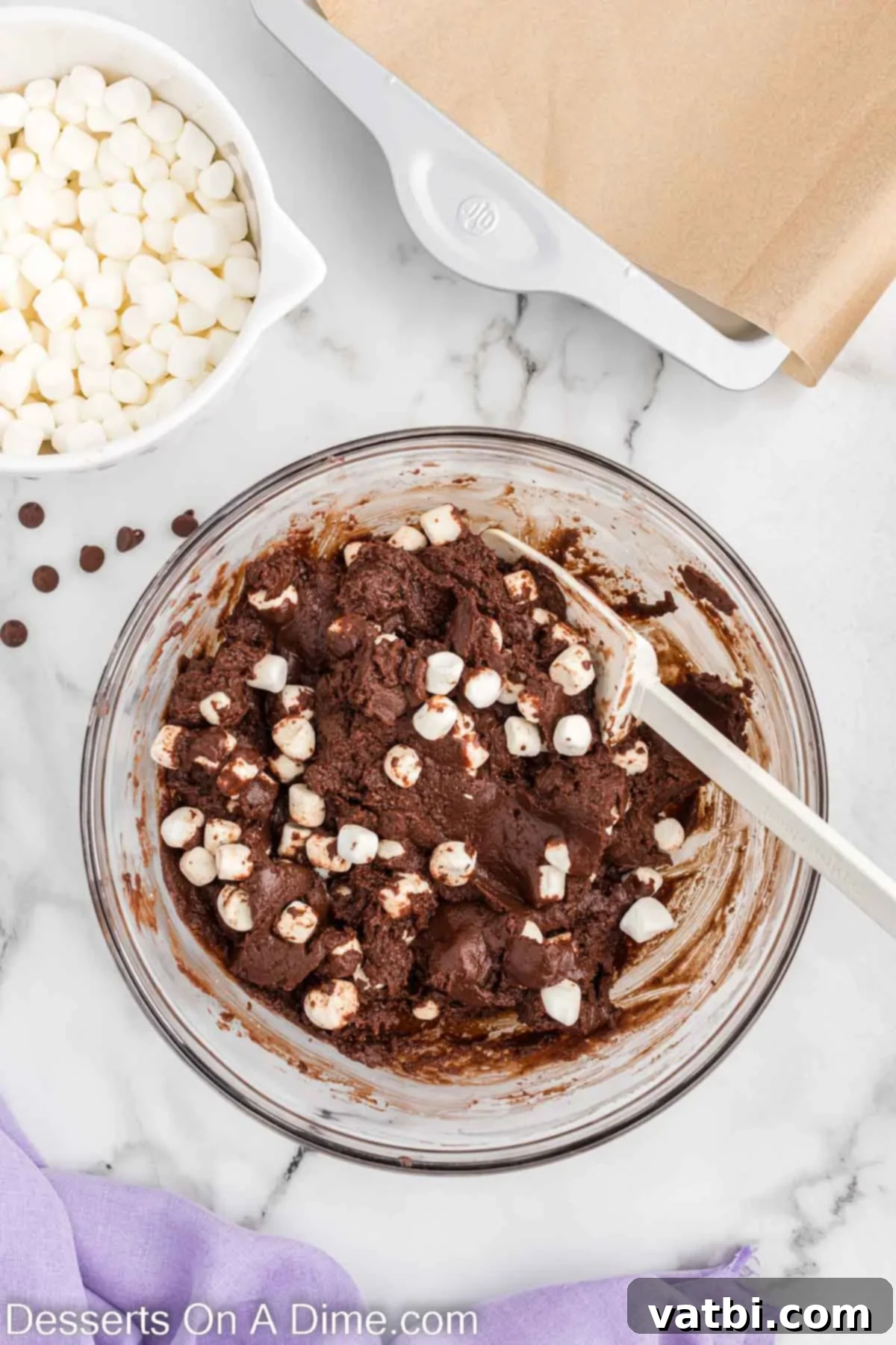 Decadent Hot Chocolate Fudge 7 Mixture combined.