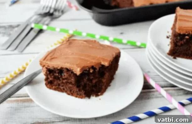 55 Winning Super Bowl Desserts 6 Chocolate Coca Cola Cake, a moist and flavorful Southern dessert.