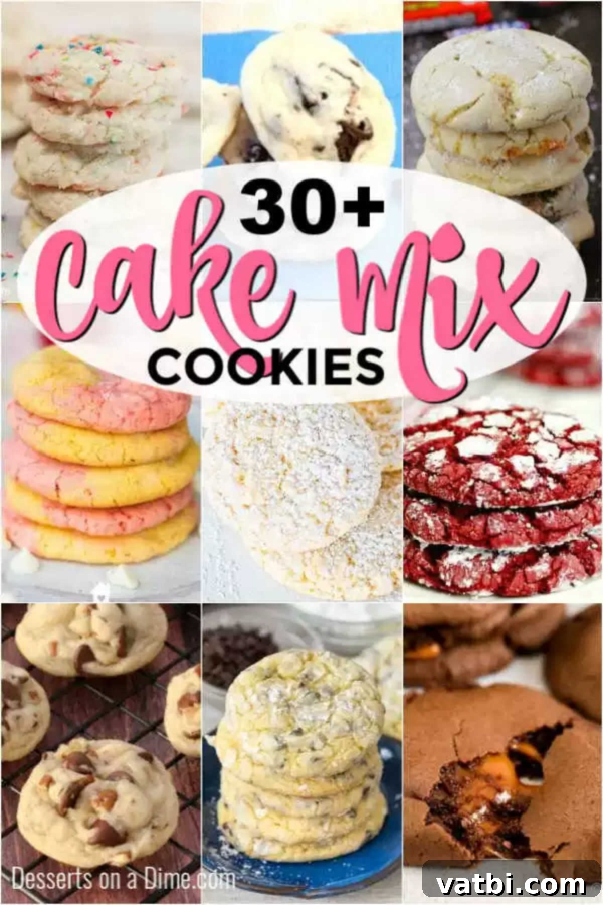 We have the best cake mix cookies and they are so easy to make. Choose from 30+ varieties to choose from that your family will love. These are so delicious! We have the best cake mix cookies and they are so easy to make too. Choose from 30+ varieties to choose from that your family will love. These are so delicious! These cake mix cookies are simple and delicious! #dessertsonadime #cookierecipes #cakemixcookies #easydesserts