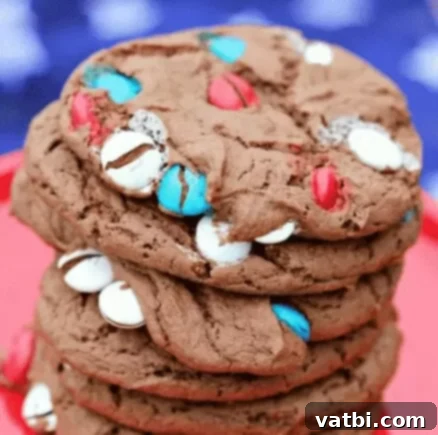 Patriotic Cookie Creations 3 4th of July Cake Mix Cookies with patriotic sprinkles