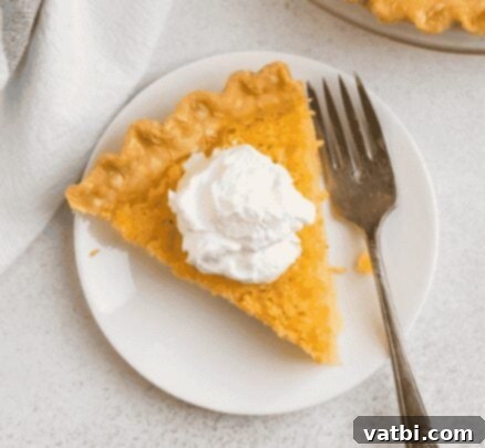 31 Sweet Texas Delights 5 A classic Buttermilk Pie with a golden crust and creamy filling, sliced and ready to serve.