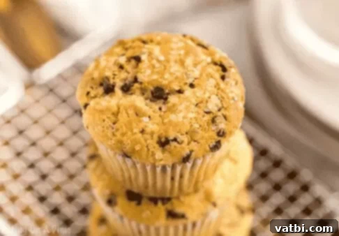 37 Must-Try Brunch Desserts 22 Chocolate chip muffins on a plate.