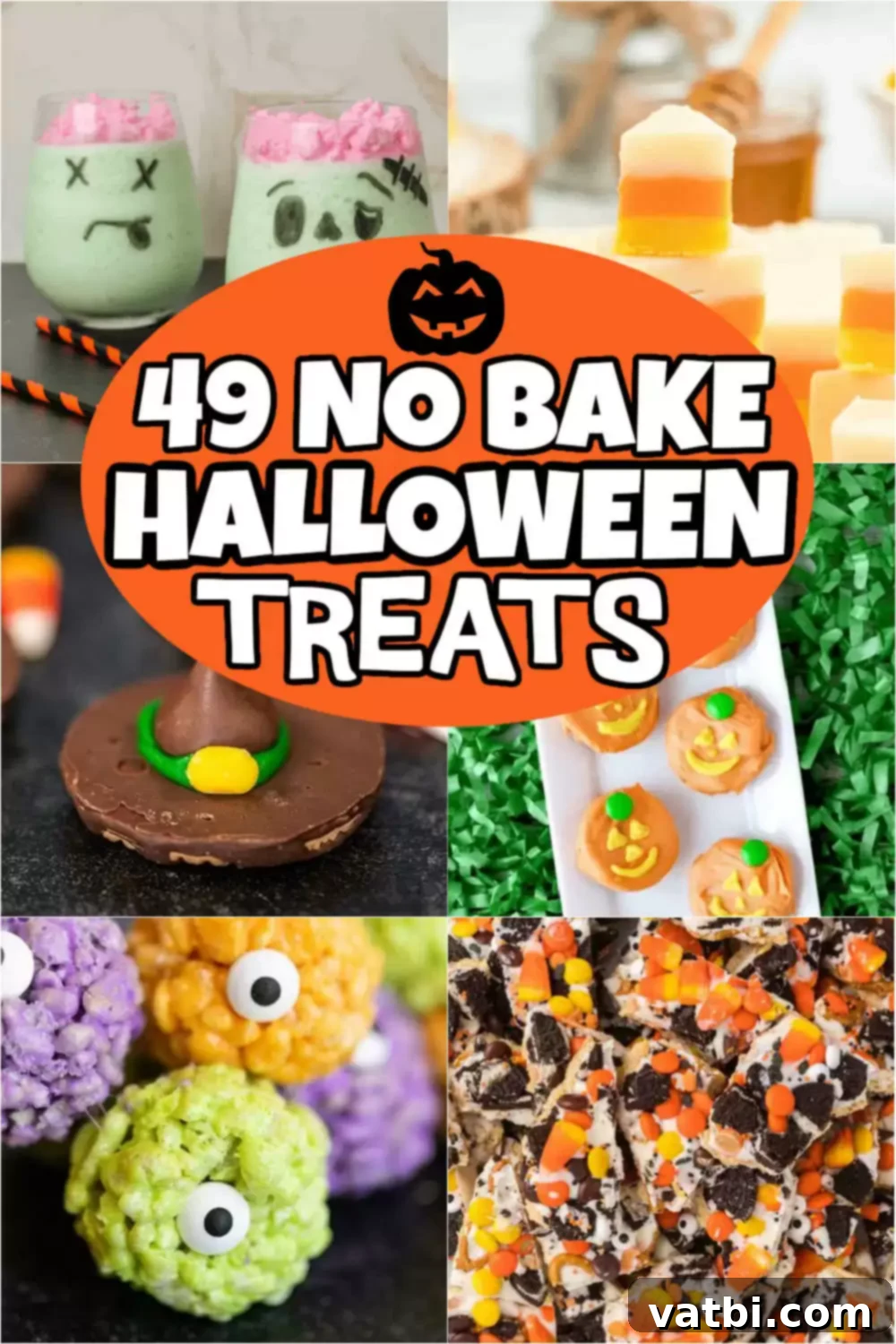 Get ready to have a Halloween blast with these no bake treats. Choose from over 50 best no bake Halloween treats for a fun and spooky party! These easy no bake Halloween treats are delicious so you’ll want to try them all! #dessertsonadime #nobakehalloweentreats #halloweendesserts