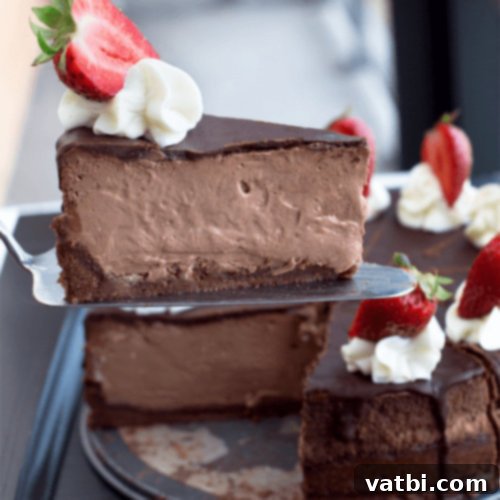 Chocolate Truffle Pie, a creamy and versatile no-bake chocolate dessert.