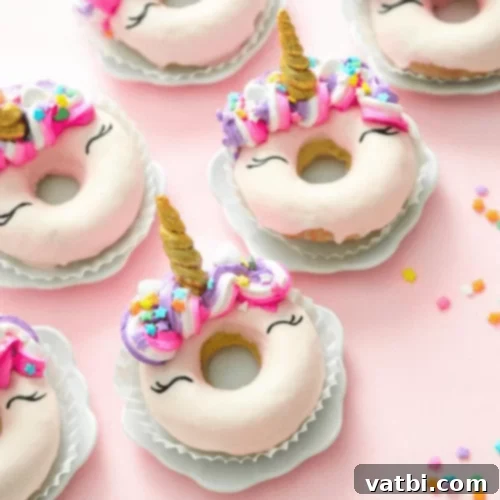 37 Magical Unicorn Desserts 11 Unicorn Donuts with lemon flavor, vanilla buttercream, and a cute unicorn horn.